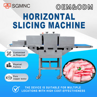 SGMNC JX-300 Trancheuse à viande automatique commerciale, épaisseur réglable (2,5-15 mm), lame en acier inoxydable, haute capacité 300-500 kg/h
