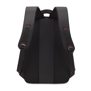 Laptop <b>Backpack</b> Large Capacity 15.6 Inch Unisex Everyday Use Solid Color Shoulder <b>Straps</b> - Product Image 1