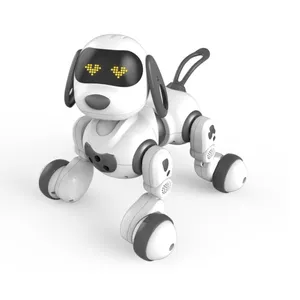 ZIGOTECH LED ışık göz eğitim akıllı Robot köpek çocuk için oyuncak