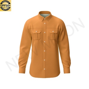 เสื้อเชิ้ตตกปลาผู้ชายคุณภาพสูงแบบติดกระดุม ป้องกันรังสียูวี แห้งเร็ว รับสกรีนโลโก้ เสื้อผ้าตกปลา - Product Image 3