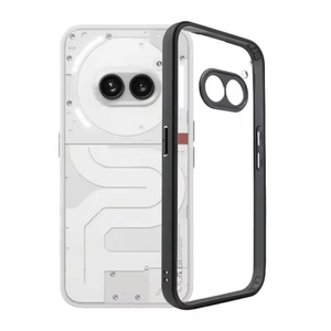 Luxe 2-en-1 clair PC couverture arrière <span class=keywords><strong>noir</strong></span> TPU pare-chocs couvre <span class=keywords><strong>rien</strong></span> téléphone 2a Transparent étui rigide étanche antichoc caractéristiques - Product Image 4