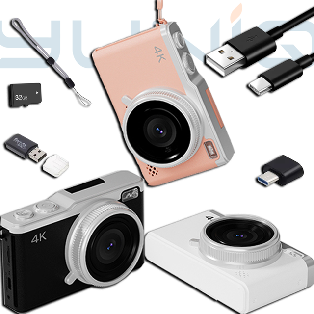 Yuniq 1080P Digital Camera 2.4" 4K Digital Mirrorless With Zoom Hd Features Convenient for Students 16X Zoom D72 Ccd