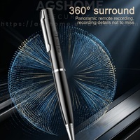 Stylo Enregistreur Vocal Portable 360 °   Capture vocale, réduction numérique du bruit, enregistrement en un clic avec heure et date