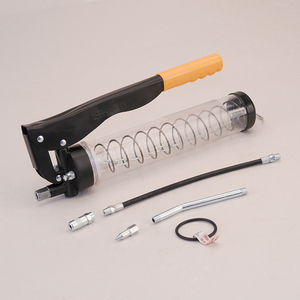 Pistola de Grasa <span class=keywords><strong>Manual</strong></span> de Acero de Alta Calidad con Tubo Transparente de PC y Cierre de Cremallera - Product Image 1