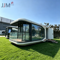 JJM Luxury Maison mobile préfabriquée moderne à 2 chambres, type capsule spatiale, pour usage hôtelier, structure en acier galvanisé, durée de vie de 20 à 30 ans