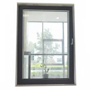 열 틈 alumium 두 배 또는 세겹 창 soundpoof windows에 있는 부드럽게 한 유리제 titl 그리고 trun 창