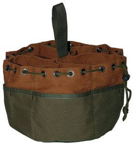 Durable Polyester Mesh Canvas Storage Bag Outdoor <b>Camping</b> Fishing Mesh Tool Bucket Accessories Convenient Organizer - Product Image 1
