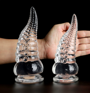 Tapón Anal con Forma de Tentáculo de Pulpo, Transparente, con Ventosa, Suave, Seguro para el Cuerpo, Fácil de Limpiar, Lavable, Reutilizable, Juguete Sexual Unisex para Adultos - Product Image 1
