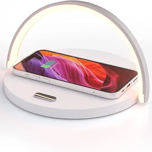 Premium Wholesale Price Certificate S-21 Wireless Charging Lamp Led Desk Lamp With 10w Wireless Charging