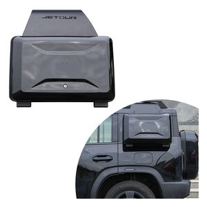 Boîte <span class=keywords><strong>de</strong></span> transport d'outils à engrenages latéraux extérieurs noirs brillants argentés pour Jetour T2 Traveler 2023 + - Product Image 1