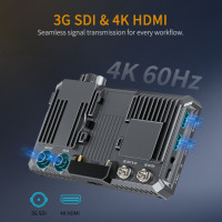 FEELWORLD SC6 6 pulgadas 1500Nits Monitor de cámara de campo de aluminio de alto brillo con 3G-SDI 4K HDMI 60Hz, OEM/ODM directo de fábrica