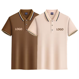 High Quality Custom Logo Simple Men's for Polo Shirt Wholesale Casual Embroidered T-Shirts 3D Knitted Fabric for Golf Clothing