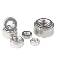 Baja Tahan Karat 304 Grosir # 6-32 Mur Rivet Bulat, Mur Tekan, Pengikat, Mur Knurled Self Clinching M3 M4 M5 M6