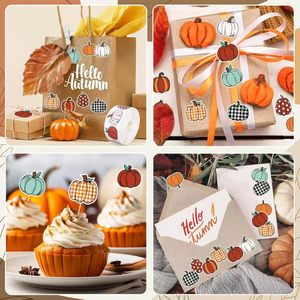 Pegatinas Autoadhesivas con Forma de Calabaza en Varios Estilos, Etiquetas de Halloween para Niños, Regalos, Decoración de Tazas y Cuadernos - Product Image 2