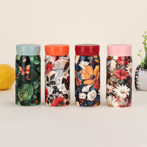 Cute Macaron Color Water Cup 304 Stainless Steel Mini Thermos Portable Outdoor Pocket Tumbler - Product Image 1