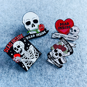 2024 New Halloween men pin tùy chỉnh nhân vật men Hợp kim kẽm kim loại ve áo Pin 2D 3D phim hoạt hình anime Halloween Pin huy hiệu - Product Image 3