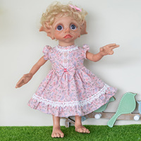 Vente flash : Poupées elfes mignonnes aux grands yeux de 40 cm, poupées en silicone douces pour tout-petits, poupées reborn tendance, jouets adorables pour enfants
