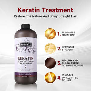 Romacy Label pribadi OEM 1000ml menyesuaikan grosir pelurus rambut perbaikan perawatan rambut terbaik Brazil Keratin Perawatan Rambut - Product Image 4