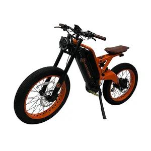 Full suspension high quality e bike dirt bike with 2000w hub motor dirt ebike with 24 inch tire and dual battery ebike for sale