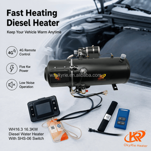 Calentador de Agua Diésel de 10KW 16.3KW 12V 24V para Autobús, Camión, RV, Cámper, <span class=keywords><strong>Caravana</strong></span>, Sistemas de Aire Acondicionado para Vehículos - Product Image 3