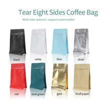 Sachets de café anti-odeur personnalisés 3,5g, sacs Mylar avec logo imprimé exotique, emballage numérique avec fermeture éclair refermable
