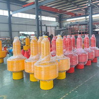 Boya de Navegación Articulada de HDPE de 800x1400 mm, Resistente a los Rayos UV, Protección de Seguridad para Marinas, Vida Útil de 15 a 20 Años
