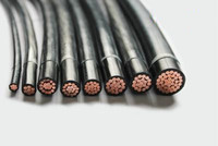 UL 600V 14 10 8 6 4 Awg 2/0 cuivre solide THHN câble de construction THWN-2 500Ft 12 jauge noir toronné fil électrique en cuivre