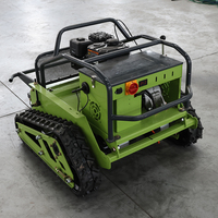 Tondeuse à gazon industrielle de haute qualité, sans fil, 550 mm, 2 temps, à chenilles, à braquage zéro, télécommandée, pour pentes