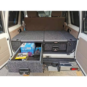 Cửa Hàng Ngăn Kéo Bếp Ngoài Trời Cắm Trại Bếp Xe Gắn Trượt Ra Con Lăn Ngăn Kéo Cho Land Cruiser 76 - Product Image 4