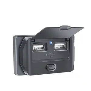 auto-dual 12V USB-Schnellladesteckplug QC3.0 TYPE-C+PD 12V USB-Auslass doppelte Schnellladung für Wohnmobil Limousine