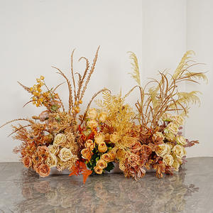 Fleurs artificielles de série de couleur d'automne pour la décoration de fond de mariage - Product Image 4