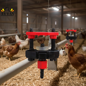 Nouvelle vanne de raccordement en plastique pour abreuvoir à tétine de poulet, pour système d'abreuvement de volailles, raccord de ligne d'eau pour poulets de chair, poules pondeuses et lapins AYTAV - Product Image 3