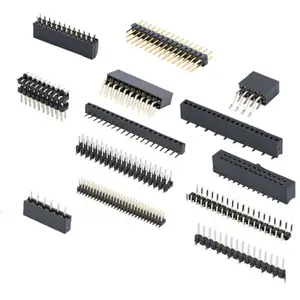 Factory Customized Connector Pin Header 2.54 Pitch 1 to 40 Pin 2.54 /2.0 /1.27mm Male Single Dual Row PCB