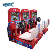 Machine de jeu d'arcade à jetons pour simulateur de course de voiture LCD Kids Outrun 22