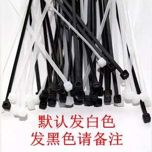 สายรัดเคเบิลไนลอนแบบล็อคอัตโนมัติ Hua Jie ขนาด 100 มม. สีดำ สีขาว สำหรับงานอุตสาหกรรมและไฟฟ้า - Product Image 1