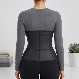 Gaine amincissante et sculptante pour femme, style <span class=keywords><strong>Faja</strong></span> colombienne, avec fermeture à une sangle et agrafes, en latex, pour la taille - Product Image 2