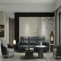 Ensemble canapé et table basse 2 pièces de luxe moderne pour salon d'appartement, avec option extérieur