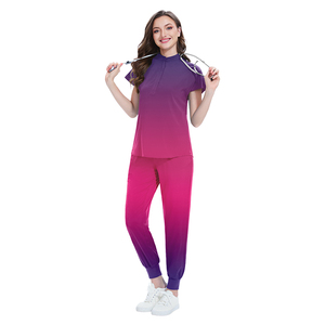 เครื่องแบบพยาบาลแฟชั่นผ้ายืด4ทางไล่ระดับสีผ้าเนื้อละเอียดระบายอากาศได้ดีสินค้าใหม่2025 - Product Image 5