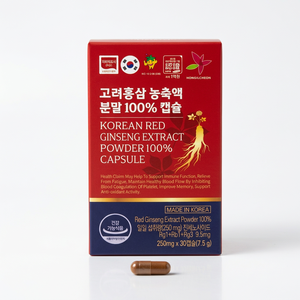 Herbal Nature HONGILCHEON Extracto de Ginseng Rojo Coreano en Polvo, Extracción Líquido-Sólido 100%, Grado Alimenticio, Cápsulas de 250mg X 30 - Product Image 6