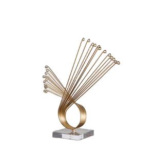 Sculpture moderne en métal, petite statue abstraite, décoration pour la maison, livraison gratuite - Product Image 1