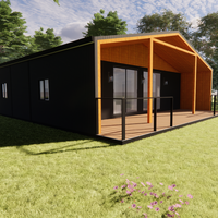 Personnalisation ODM OEM, maison préfabriquée mobile de 2, 3 ou 4 chambres, salle de bain, kit de maison conteneur pliable extensible, terrasse, véranda