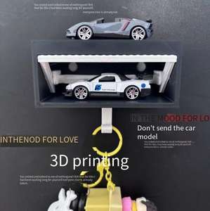 Nuevo Llavero de Coche con Diseño de Arte Moderno Impreso en 3D, Gancho de Pared para Llaves de Coche, Diseño de Garaje, Material PLA Intercambiable - Product Image 4