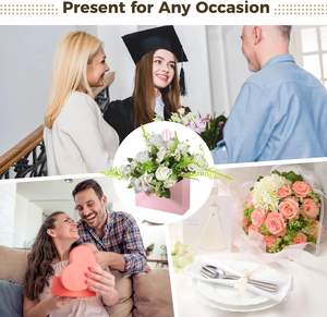 Fiorista Bouquet busta Design scatole di carta Bouquet di fiori confezione regalo scatola per festa di san valentino festa di nozze - Product Image 6