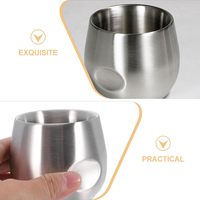 Tasse à café et à lait en acier inoxydable 304, double paroi, épaisse, isolée, 0-6 heures d'isolation thermique, portable, usage commercial