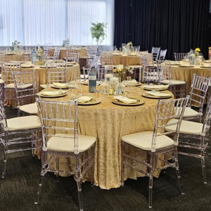 132 inch sang trọng nặng nghiền nát Nhung Vòng Khăn trải bàn rượu sâm banh nhung đám cưới bảng vải - Product Image 4