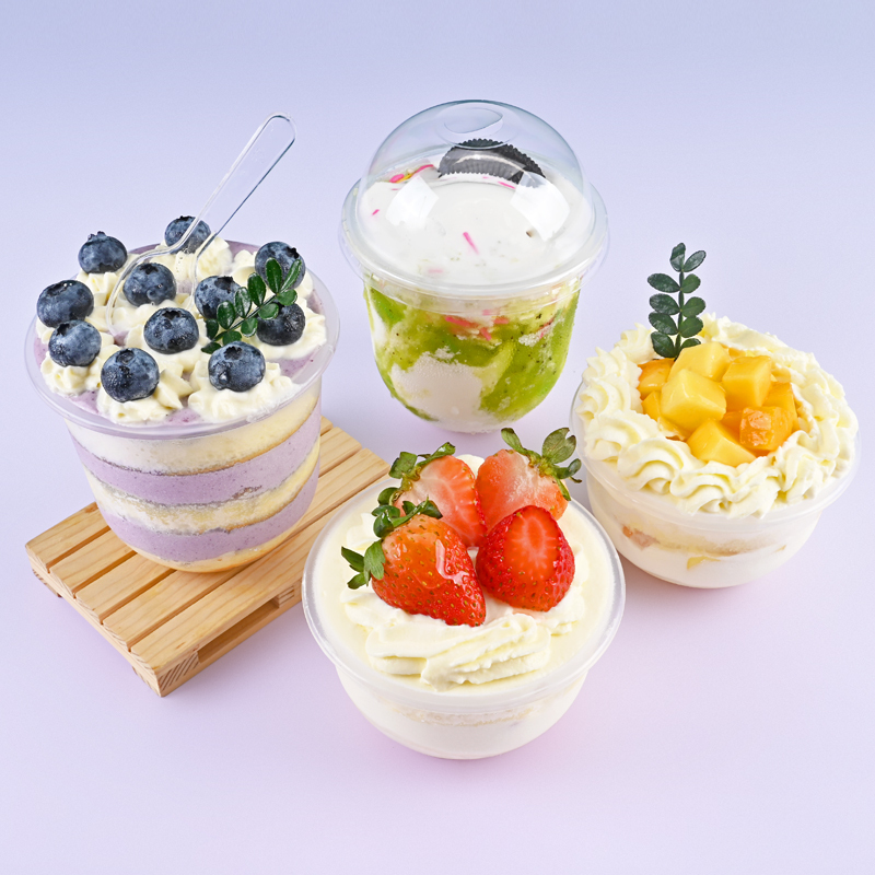 Lot 50 Bols Crème Glacée Jetables 125 Ml - Gobelets Papier Dessert, Yaourt, Froyo, Friandises