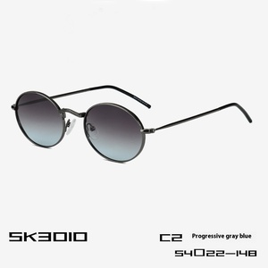 Lunettes de <span class=keywords><strong>soleil</strong></span> rétro unisexes polarisées à monture ronde personnalisée UV400 Lunettes de <span class=keywords><strong>soleil</strong></span> de conduite pour hommes Lunettes de <span class=keywords><strong>soleil</strong></span> en alliage d'argent - Product Image 3