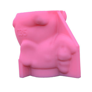 Moule en silicone pour pot <span class=keywords><strong>de</strong></span> fleurs en béton en forme d'éléphant amusant 3D portant une petite fille - Product Image 3