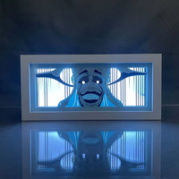 400 Styles – Nouvelle Veilleuse LED en papier découpé au laser, Boîte à lumière Anime Papercut faite à la main, Taille personnalisée, Personnages de films et séries TV pour chambre