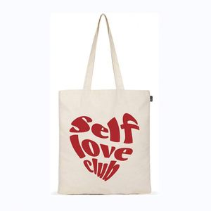 Bolsa de Tela de Algodón Reciclado con Asa y Estampado de Letras, Personalizada con Logotipo, para Regalo Promocional, Venta al Por Mayor - Product Image 3